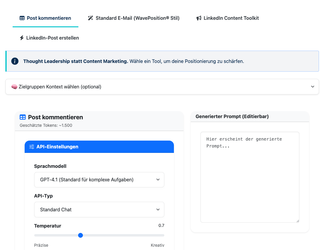 Toolkit Content Erstellung